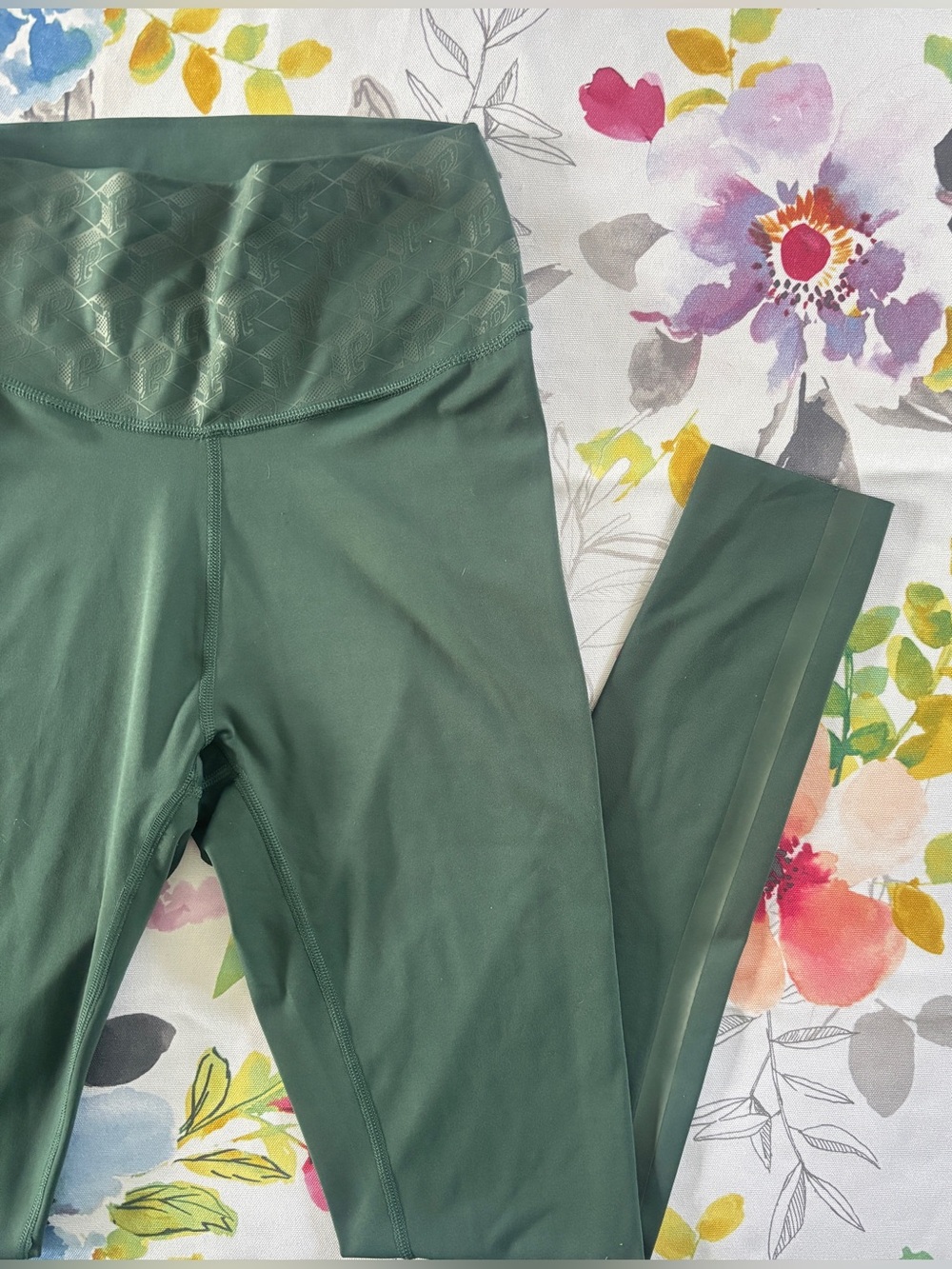 PINK - Women's Green Athletic Activewear Seamless Leggings